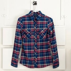 Kuhl Alina Plaid Flannel Button Down Shirt XS